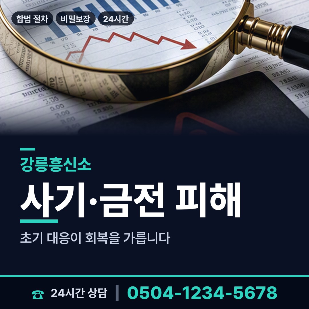 강릉 연곡면 온라인사기조사 상담 안내
